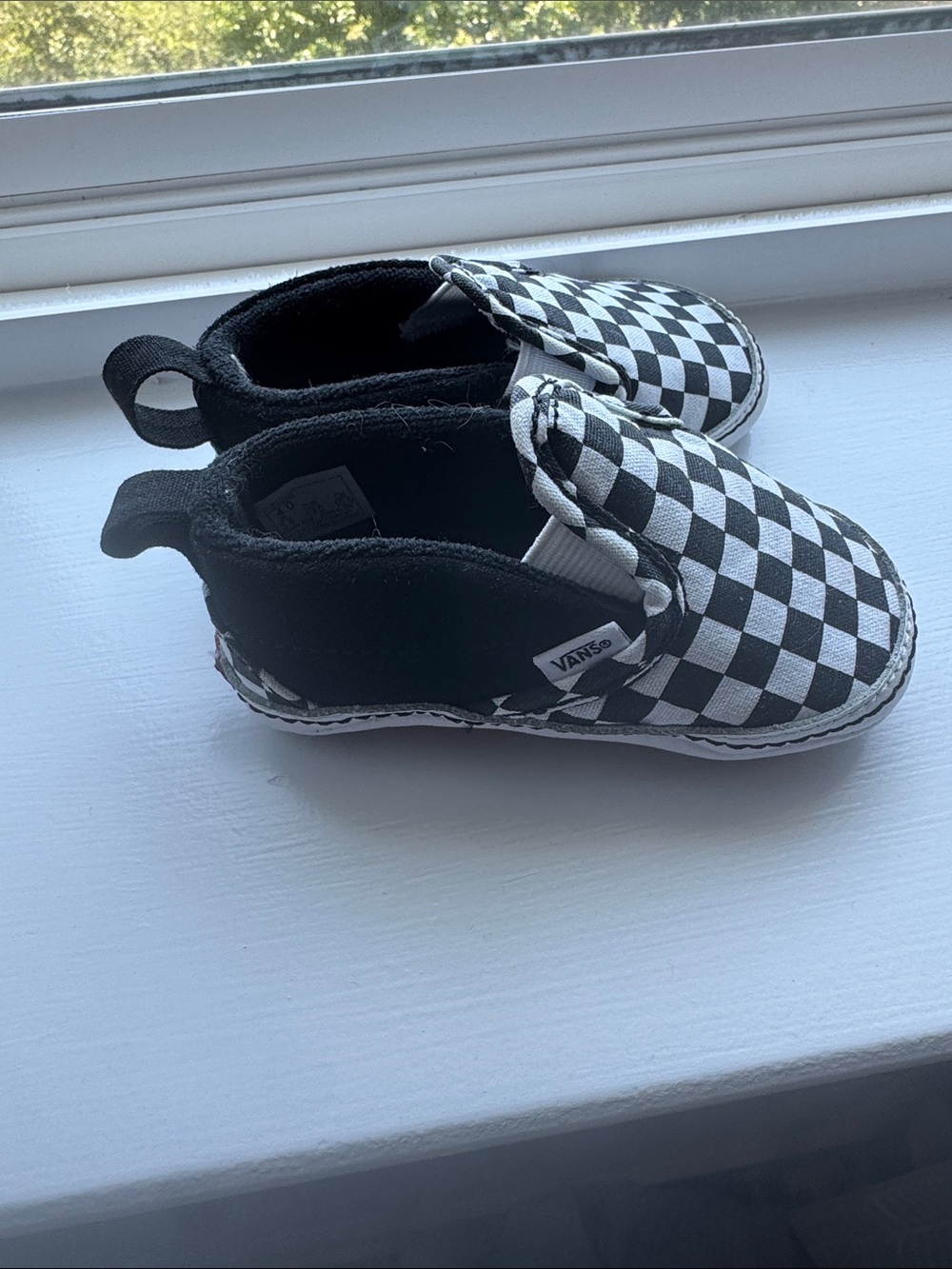 Infant Checkerboad Vans Unisex Sneaker Shows SZ 4 - Picture 4 of 6